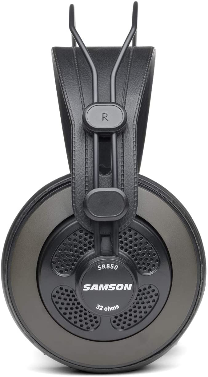 Samson SR850 Traditional Wired Headphones, Black m, Medium - Image 4