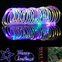 BlueFire Solar Rope Lights, 12M/39ft 100 LEDs Automatically Turn ON/OFF 2 Lighting Modes Decorative Lights for Outdoor/Indoor/Garden/Tree Christmas Wedding(Warm White)