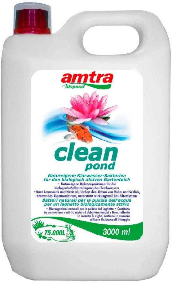 AMTRA Bio-Pond for Aquarium Water Treatments and Test Kits, Clean, 3000 ml