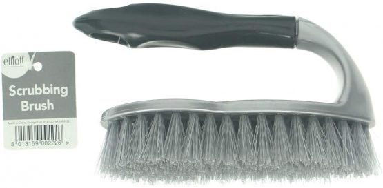 Elliott 10F00222 Scrubbing Brush with Grip Handle, Silver
