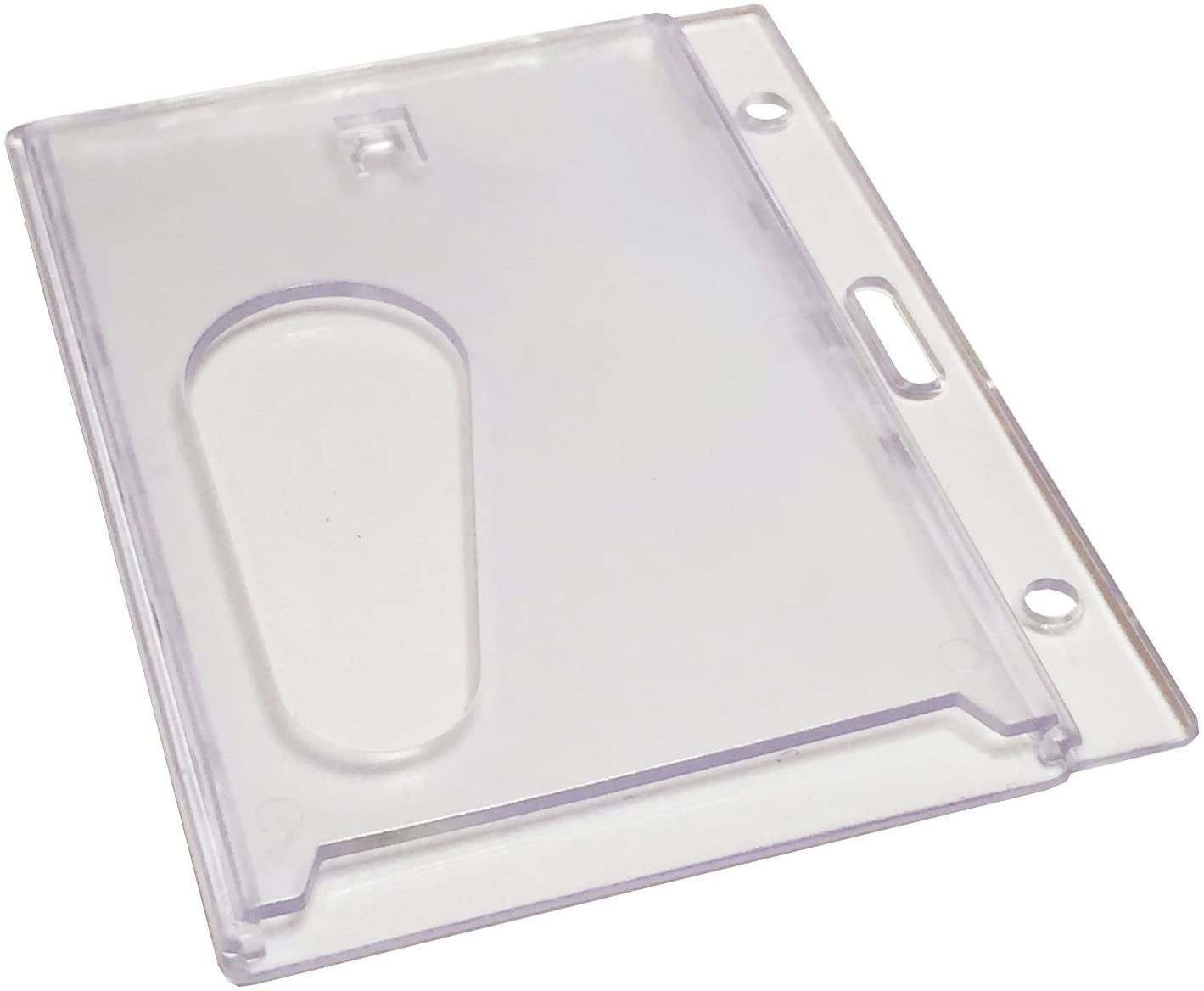 Customcard ltd Clear Enclosed ID Card Badge Holder Pack of 1,F2-VH39-SB5A, Landscape 1 - Image 2