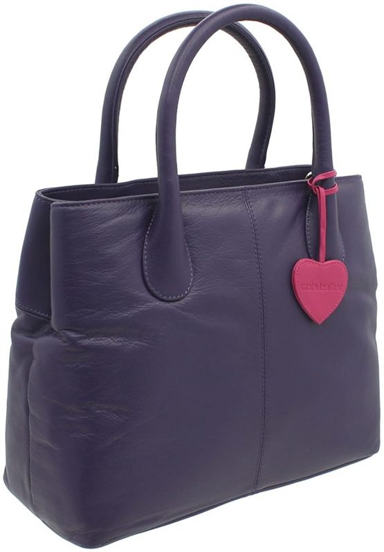 Mala Leather ANISHKA Collection Leather Double Zip Grab Bag 799_75