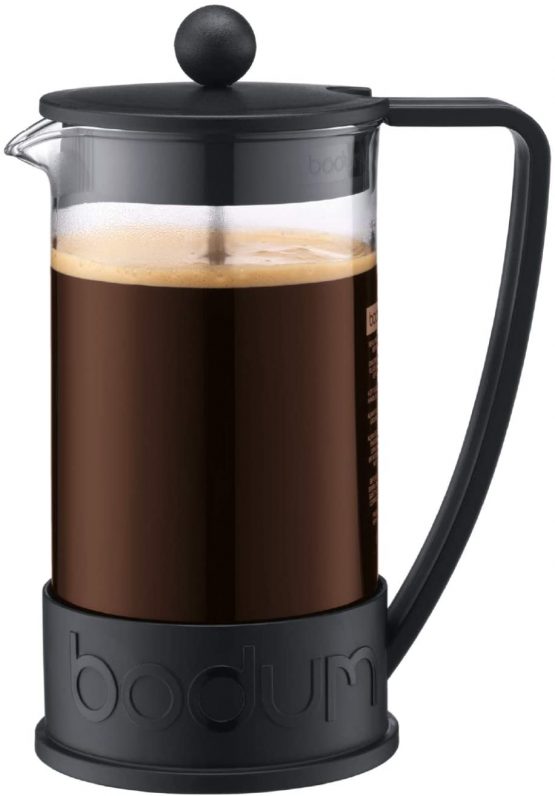 BODUM Brazil 8 Cup French Press Coffee Maker, Black, 1.0 l, 34 oz