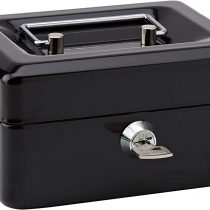 Rapesco SB0006B1 6 inch/15 cm Cash Box - Black