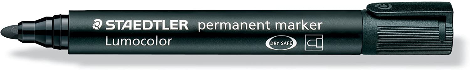 STAEDTLER 352-9 Lumocolor permanent marker, refillable, black, 1 piece - Image 2