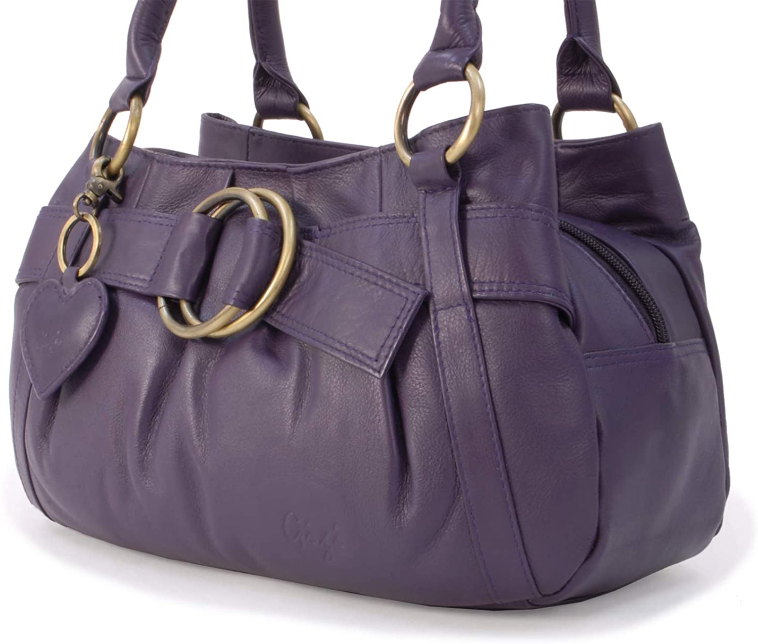 GIGI â Womenâs Leather Top Handle Handbag/Shoulder Bag â OTHELLO 4466 â BigaMart