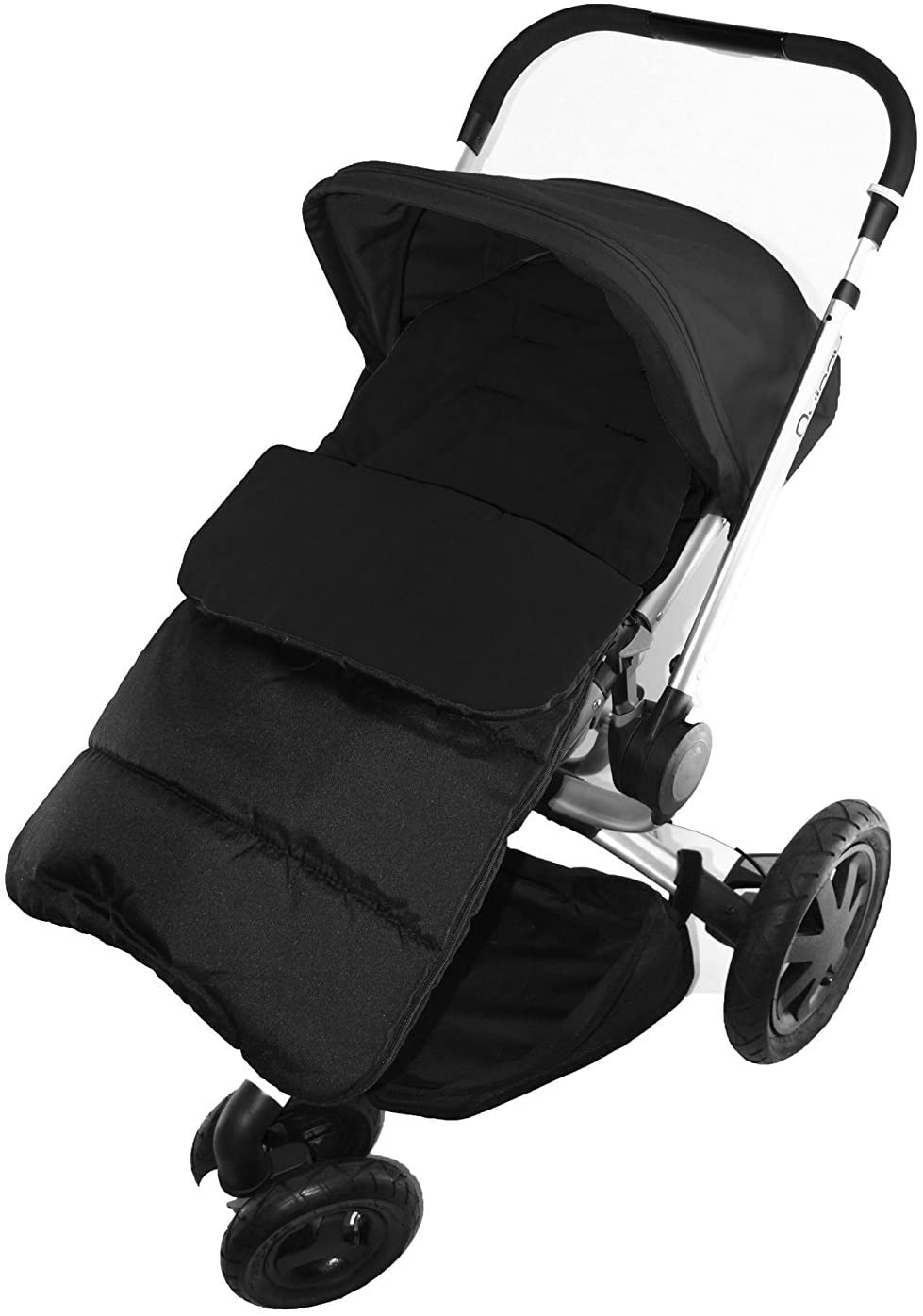 Footmuff/Cosy Toes Compatible with Out n About Little Nipper Pushchair Black Jack
