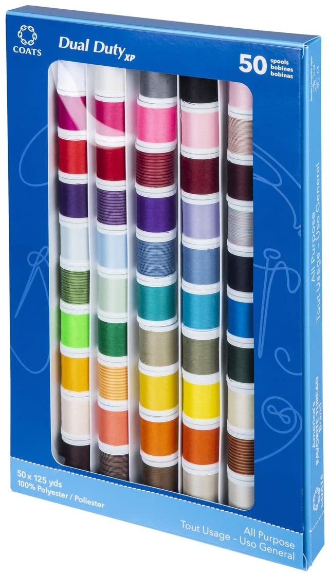 Coats: Thread & Zippers Dual Duty XP General Purpose Thread Assortment, Pack of 50, Purple - Image 3