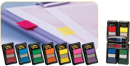 Post-it 680-4 Index Flags - Orange - 12 Dispensers Each with 50 Flags - 25mm - Image 4