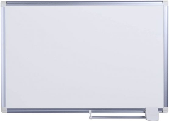 Bi-Office, Magnetic whiteboard, Dry Wipe Clean, Aluminium Framed Magnetic Notice Board, memo Board, Painted Steel Surface 60x45 cm cm - Image 2