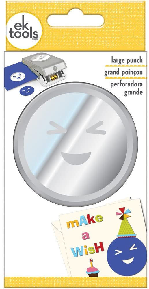 EK Success EKS5430291 Ek Punch Double Wink Emoji, Grey