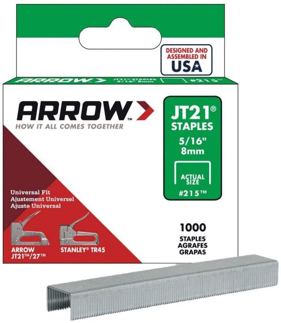 Arrow Staples Jt21 Box 1000 - 5/16 in