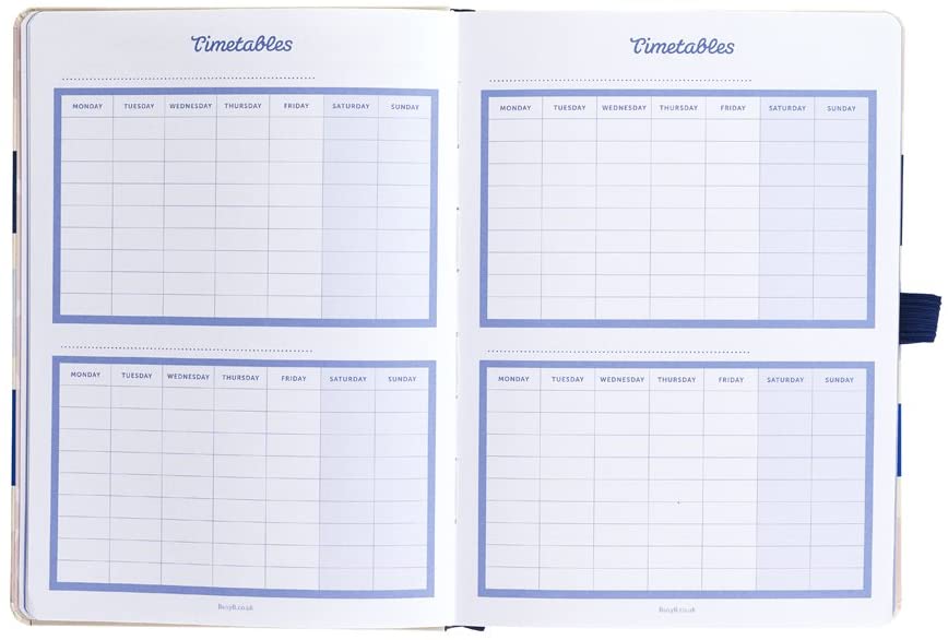 Busy B Stripe 2018-19 Mid Year Busy Life Diary, Navy Stripe - Image 4