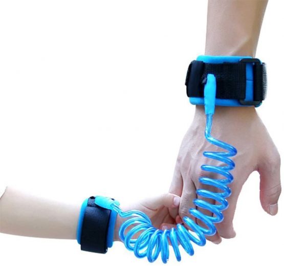 Hillento Baby Child Anti Lost Safety Wrist Link Harness Strap Rope Leash Walking Hand Belt for Toddlers, Kids(2.5m Blue)