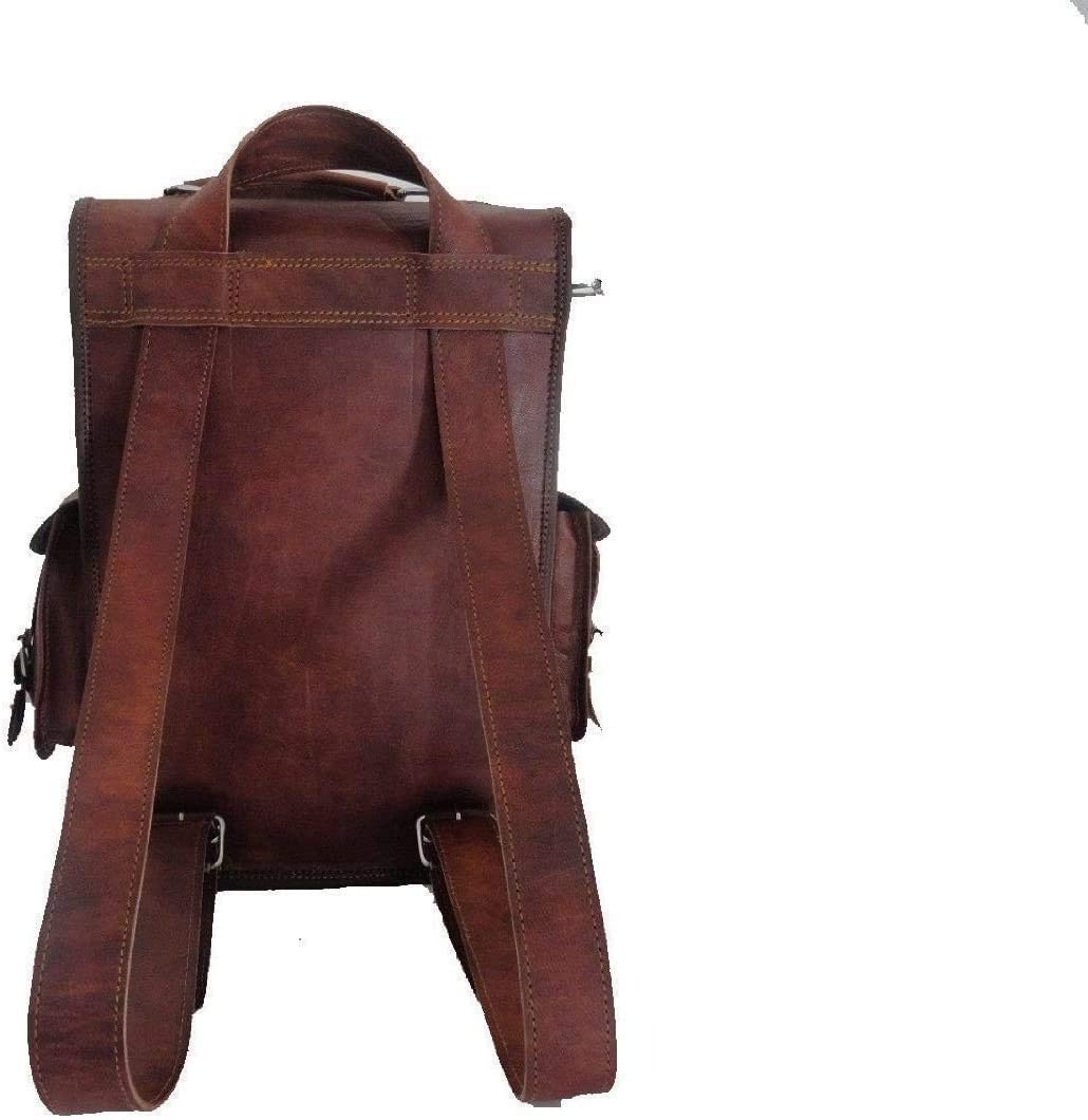 ALASKA EXPORTS 15" Men's Auth Real Leather Messenger Bags Laptop Briefcase Satchel backpack Bag Rucksack Sling - Image 2