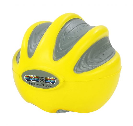 Hand exerciser - finger strengthener Cando Digi-Squeeze, yellow (very light) - Image 2
