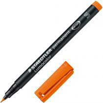 Staedtler 313 4 Universal Fineliner Pen LUMOCOLOR Permanent, S, Orange