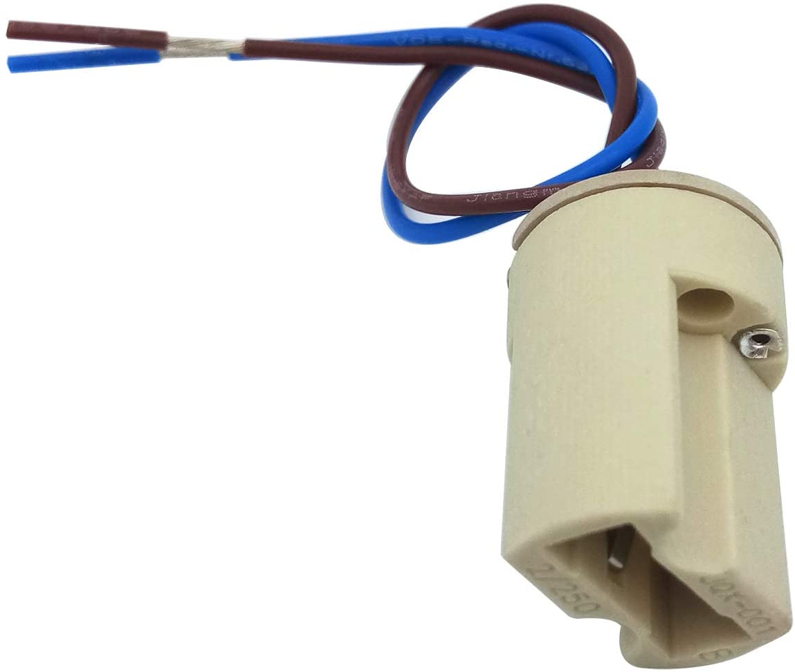 SFTlite G9 Lamp Holders Teflon Wire/[6Pack] G9 LED/CFL/Halogen Lamps