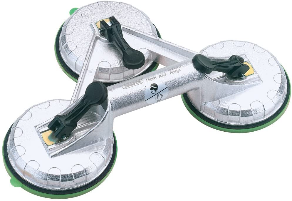 Draper 69724 Suction Lifters - Triple, Blue