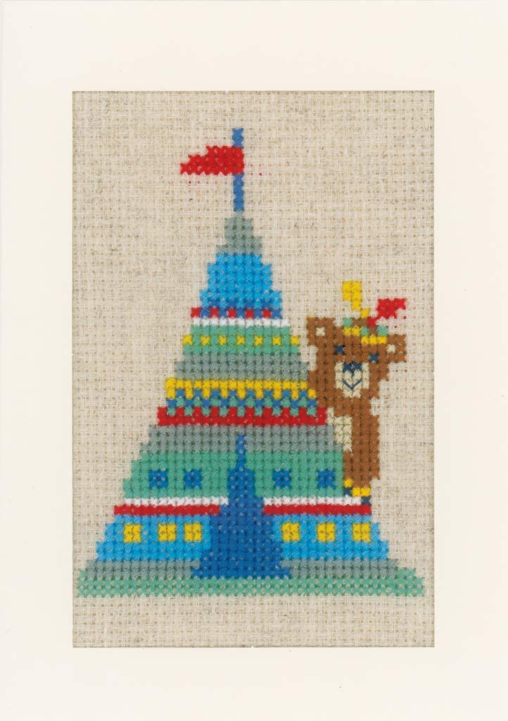 Vervaco Counted Cross Stitch Kit: Cards: LIEF Indian Bear: Set of 3, Acrylic, NA, 10.5 x 15cm, N\a - Image 4