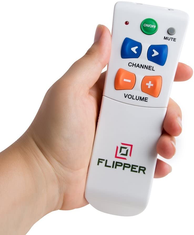 Flipper Big Button Remote for Seniors, Elderly - Universal TV - Set Favorite Channels - Learning - Supports IR Devices - Image 3