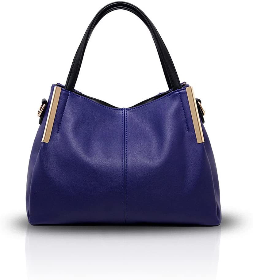 NICOLE & DORIS 2026 Fashion New Ladies Shoulder Bag Tote Hobos Crossbody Messenger Bag Handbag PU Leather Fashion Blue