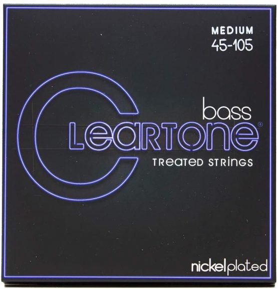 Cleartone cl6445 Set of Strings for Electric Bass Guitar Blue