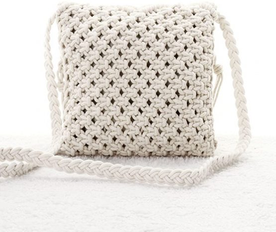 Millya Fringe Tassel Crossbody Shoulder Bag Straw Woven Handmade Boho Beach Travel Handbag for Women - Image 4