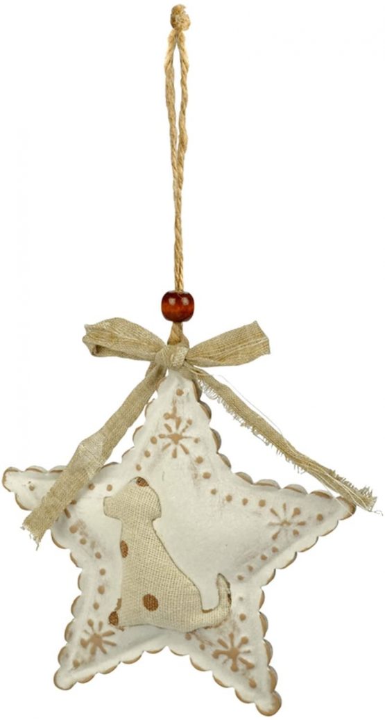 Happy Ross Men's 901080466 Dog Star Ornament, Multi-Coloured, One size