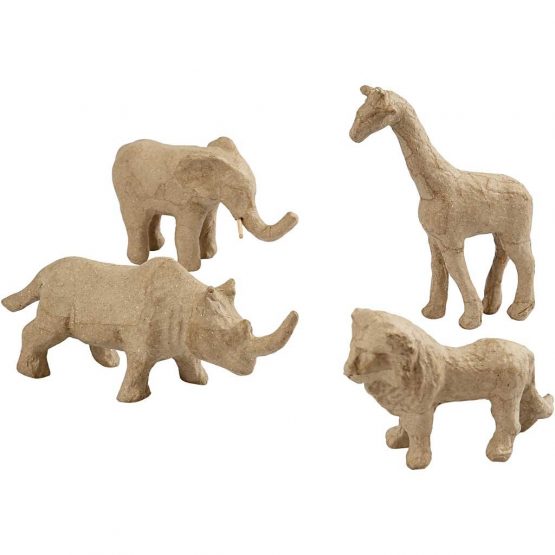 Creativ Papier Mâché Animals 32 Pieces, Paper, Brown, 37 x 37 x 11 cm - Image 2