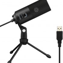 USB Microphone,Fifine Metal Condenser Recording Microphone for Laptop MAC or Windows Cardioid Studio Recording Vocals, Voice Overs,Streaming Broadcast and YouTube Videos-669B