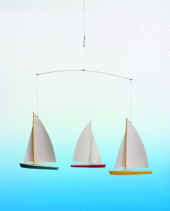 Flensted Mobiles 3 Dinghy Regatta Hanging Mobile 15 Inches Multicoloured - Image 2