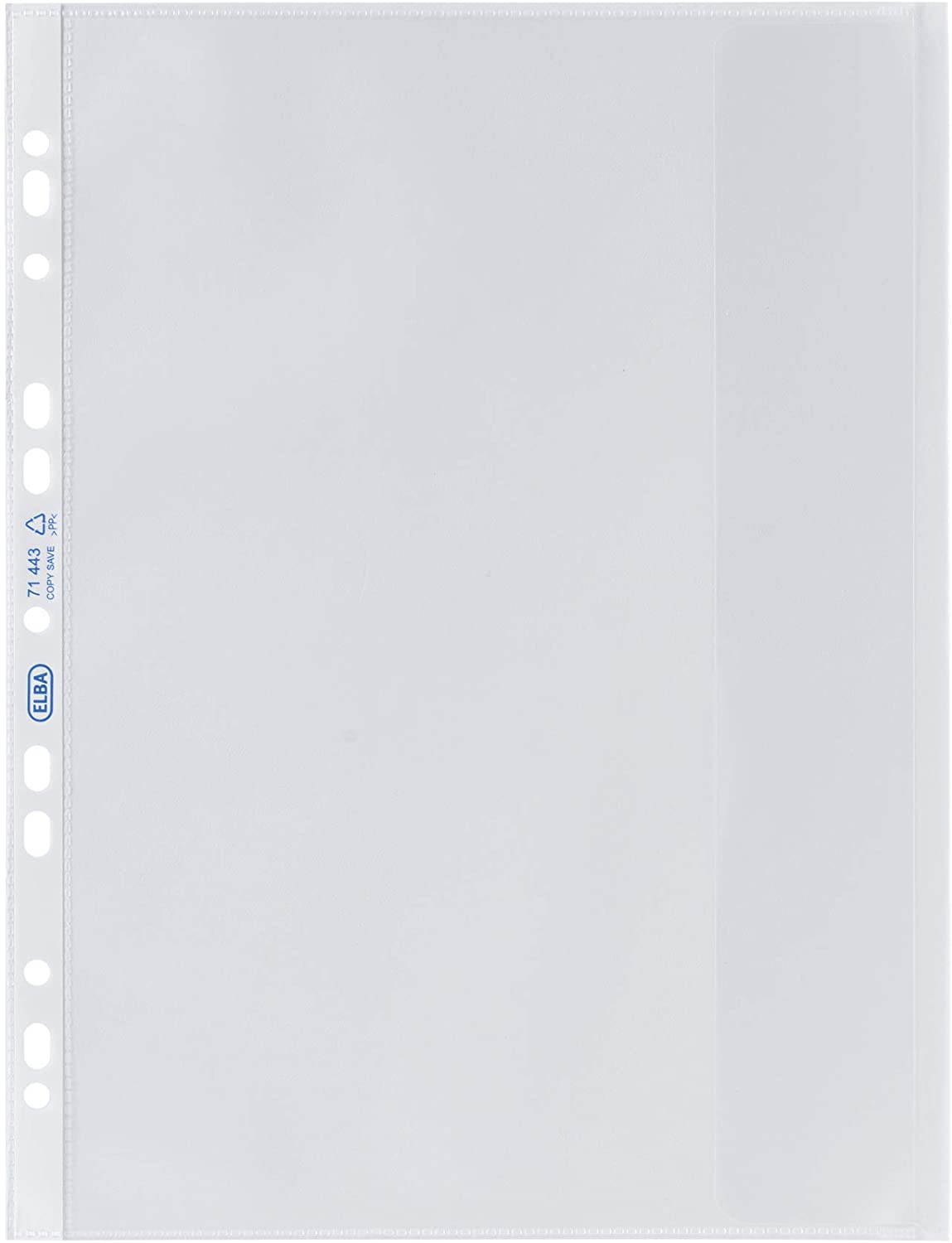 Elba 100460999 Document Wallets A4, genarbt, PP/Geprä A4 Colourless, clear