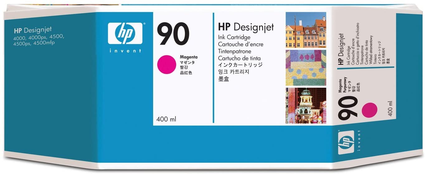 HP Original C5063A Ink Cartridge No 90 Magta 400Ml, Magenta, 400-ml - Image 3
