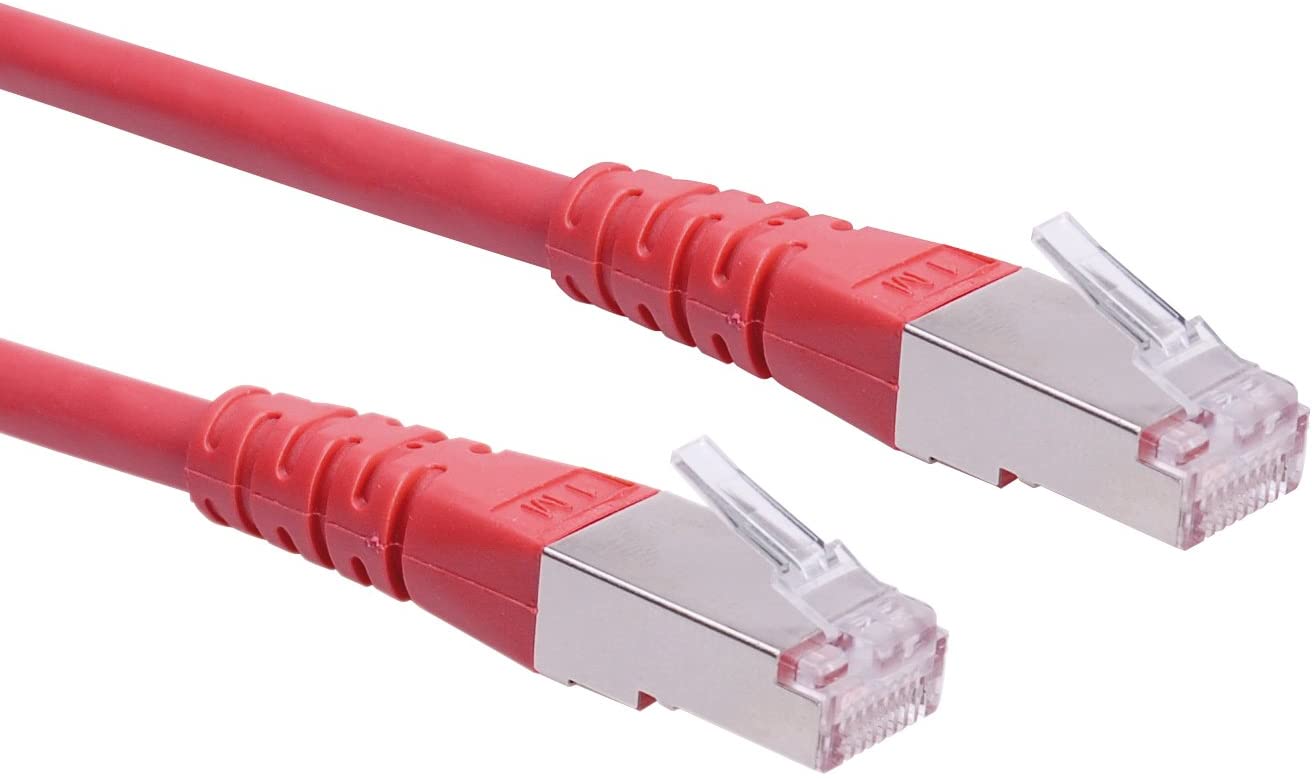 Roline 21150824 1.5 m S/FTP Cat 6 Ethernet Network LAN Cable with RJ45 Connector - Red