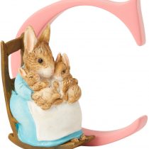 Beatrix Potter Alphabet Letter C Mrs Rabbit with Bunnies Figurine