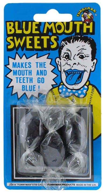 Blue Mouth Sweets (1 Set of 3) - Hilarious Prank Candy, Perfect Accessory for Parties Events, Gifting, & More