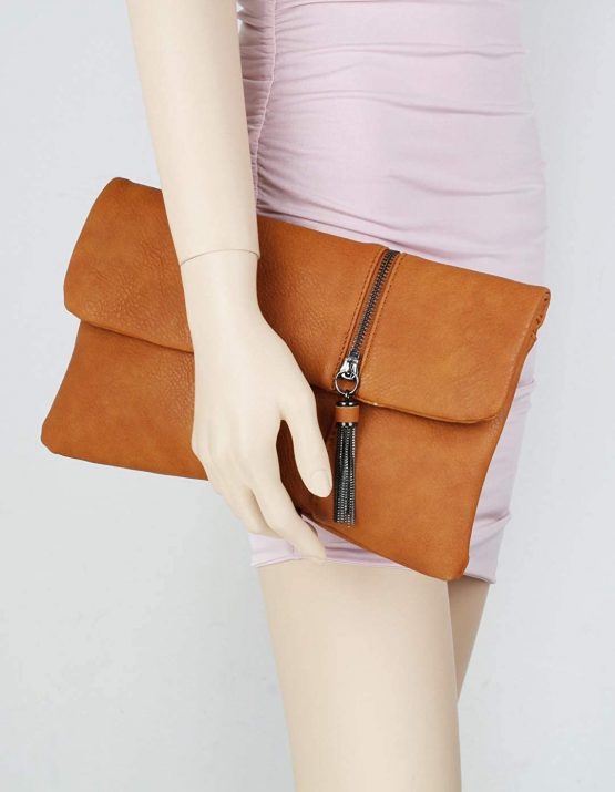 Girly HandBags Zipper Flap Clutch Bag - Image 4