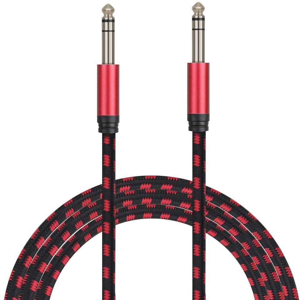 Anpro Guitar Lead Cable 3m (10ft), 6.35mm Nylon Braided Guitar
