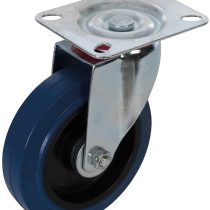 Fixman 200263 125mm Noise-Reducing Elastic Rubber Swivel Castor 180kg Load Capacity