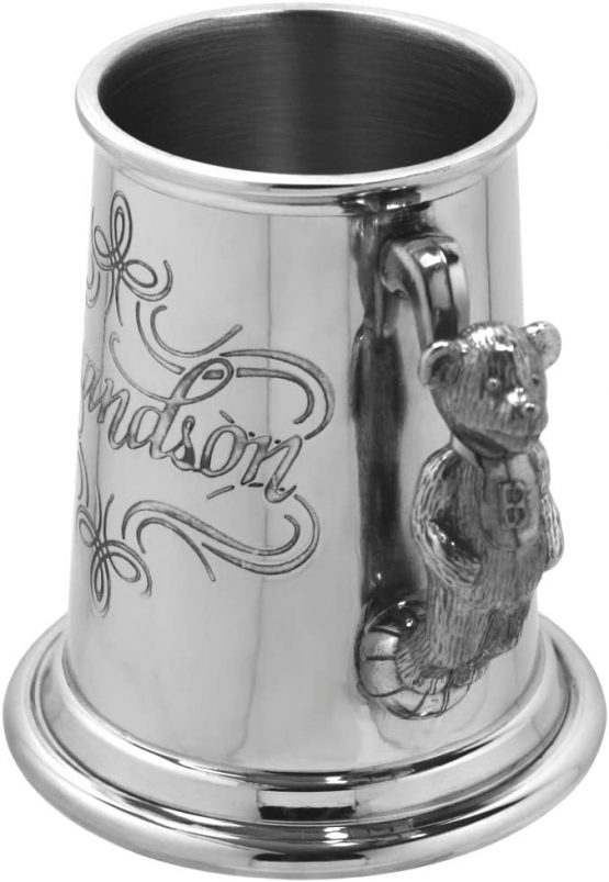English Pewter Company Grandson Pewter Child's Cup Christening Baptism Mug [BG70] - Image 2