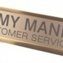 Q-Connect KF71442 Custom Door/Desk Name Plate 250x50mm