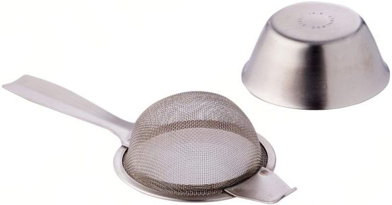 Sunnex 11109 S/ST Tea Strainer and Bowl, 2" Wide x 5 1/2" Long - Image 2
