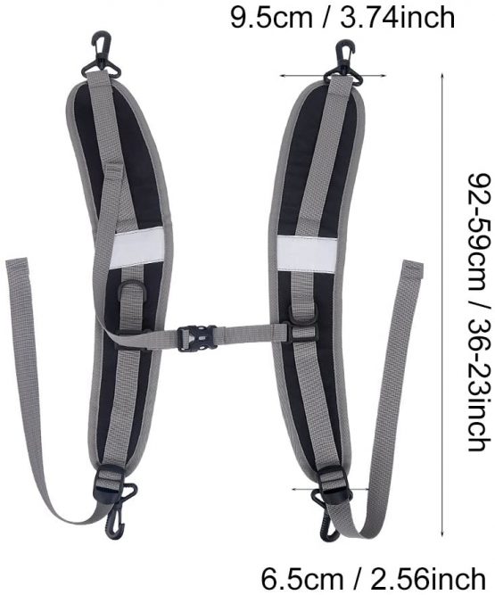 Backpack Shoulder Straps, Adjustable Reflective Padded Bag Straps for Outdoor Sport Bags - Image 4