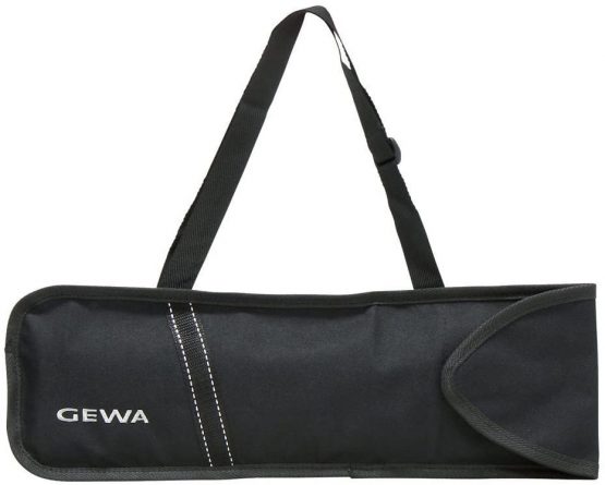 Bag for music stands and music sheets black Carrying strap and velcro fastening 42x13 cm
