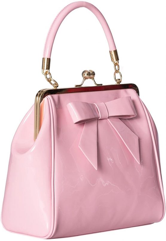 Banned Apparel American Vintage 50s Rockabilly Shiny Handbag - Image 2
