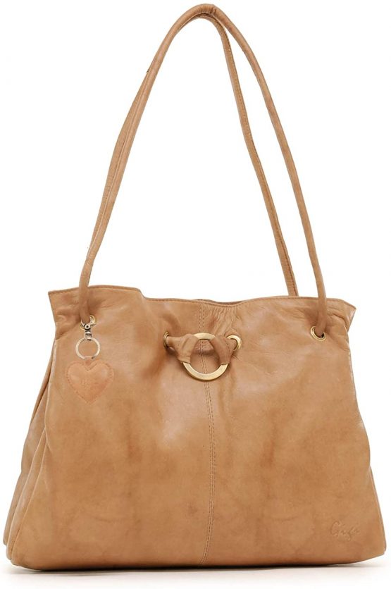 GIGI - Women's Leather Shoulder Bag - OTHELLO 4323