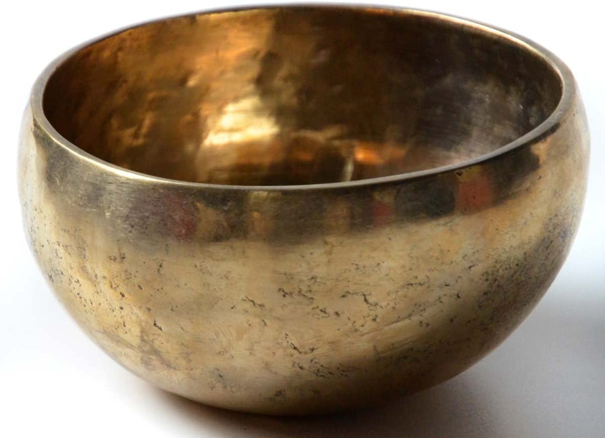 BUDDHAFIGUREN Singing Bowl Handgedengelt 350 g 400 g with Accessories