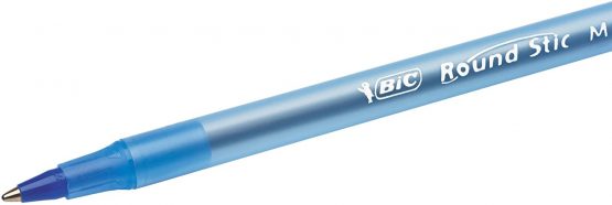 BIC Round Stic Ball Pens, Medium Point, Blue, 10-Count - Image 3