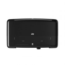 Tork W5509 Jumbo Toilet Paper Roll Plastic Dispenser, Black